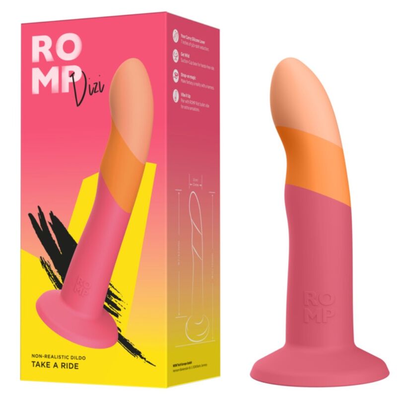 ROMP - DIZI SILICONE DILDO WITH SUCTION CUP TRICOLOR 18 CM - Foto 1 ROMP - DIZI SILICONE DILDO WITH SUCTION CUP TRICOLOR 18 CM - sexbliss - Foto 1