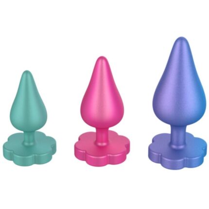 ROMP - LUSTER ANAL TRAINING KIT S/M/L WITH FLOWER-SHAPED BASE - sexbliss - Foto 1