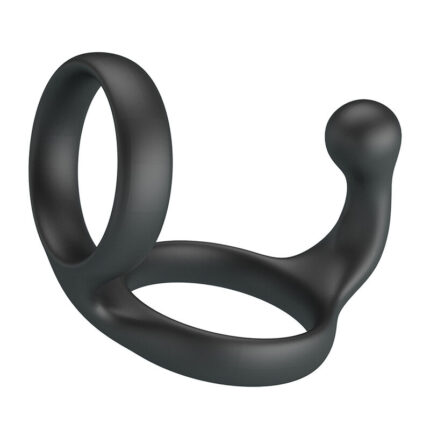 CRAZY BULL - FLORIAN DOUBLE COCK AND BALL RING BLACK - sexbliss - Foto 1