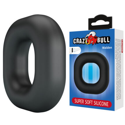 CRAZY BULL - WALDEN SUPER SOFT SILICONE COCK RING BLACK - sexbliss - Foto 1