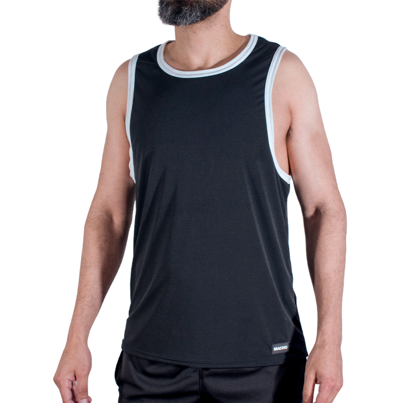 MACHO - CMV004 BLACK GYM T-SHIRT L/XL - Foto 1 MACHO - CMV004 BLACK GYM T-SHIRT L/XL - sexbliss - Foto 1