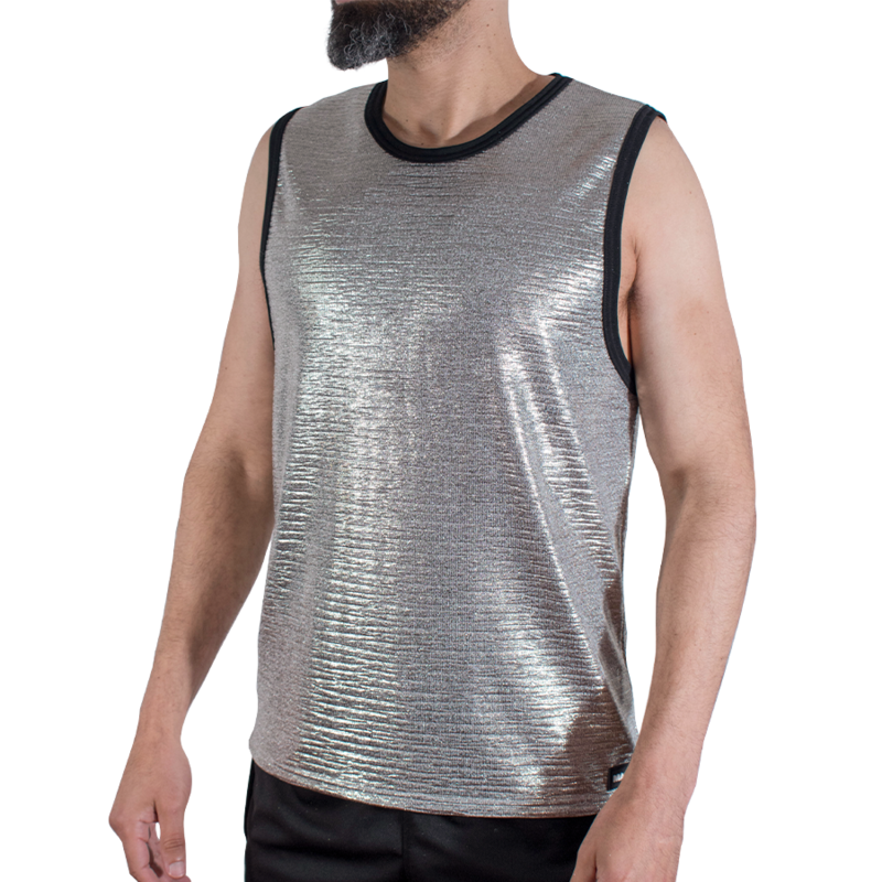 MACHO - FINE GLITTER T-SHIRT L/XL - Foto 1 MACHO - FINE GLITTER T-SHIRT L/XL - sexbliss - Foto 1
