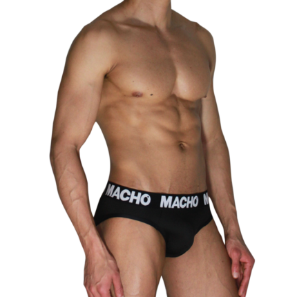 MACHO  - MCH007  CLASSIC SLIP BLACK + BLACK S - sexbliss - Foto 1