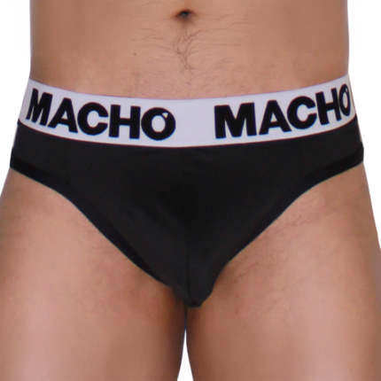 MACHO - MTG002  BLACK/BLACK THONG L - sexbliss - Foto 1