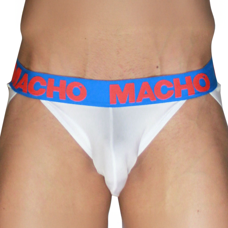 MACHO - MX29AZ WHITE JOCK + DARK BLUE L - Foto 1 MACHO - MX29AZ WHITE JOCK + DARK BLUE L - sexbliss - Foto 1
