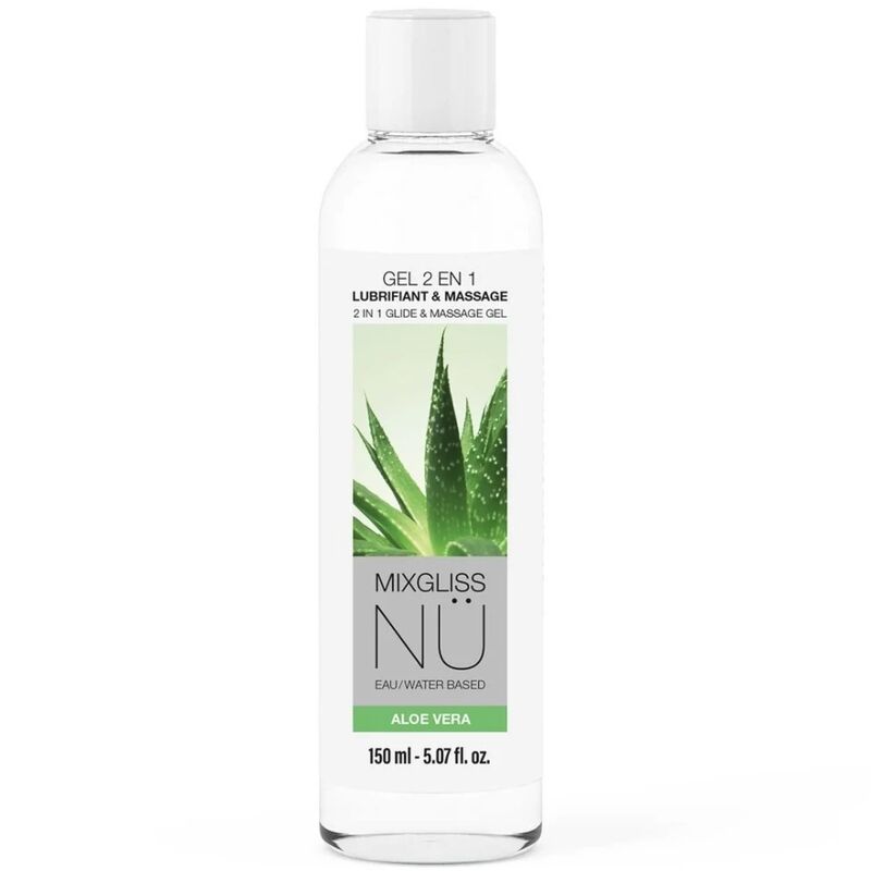 MIXGLISS - 2 IN 1 WATER-BASED LUBRICANT AND MASSAGE GEL NURU ALOE VERA 150 ML - Foto 1 MIXGLISS - 2 IN 1 WATER-BASED LUBRICANT AND MASSAGE GEL NURU ALOE VERA 150 ML - sexbliss - Foto 1