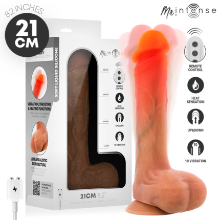 MR INTENSE - BRADLEY VIBRATOR DILDO WITH HEAT EFFECT AND REMOTE CONTROL 21 CM -Ø- 4.2 CM - sexbliss - Foto 1