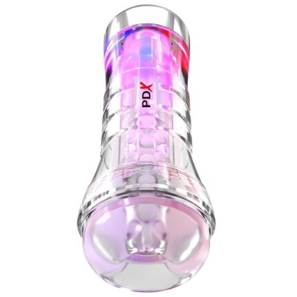 PDX ELITE - VIEWTUBE XXL LED TRANSPARENT STROKER 27.3 CM - sexbliss - Foto 1