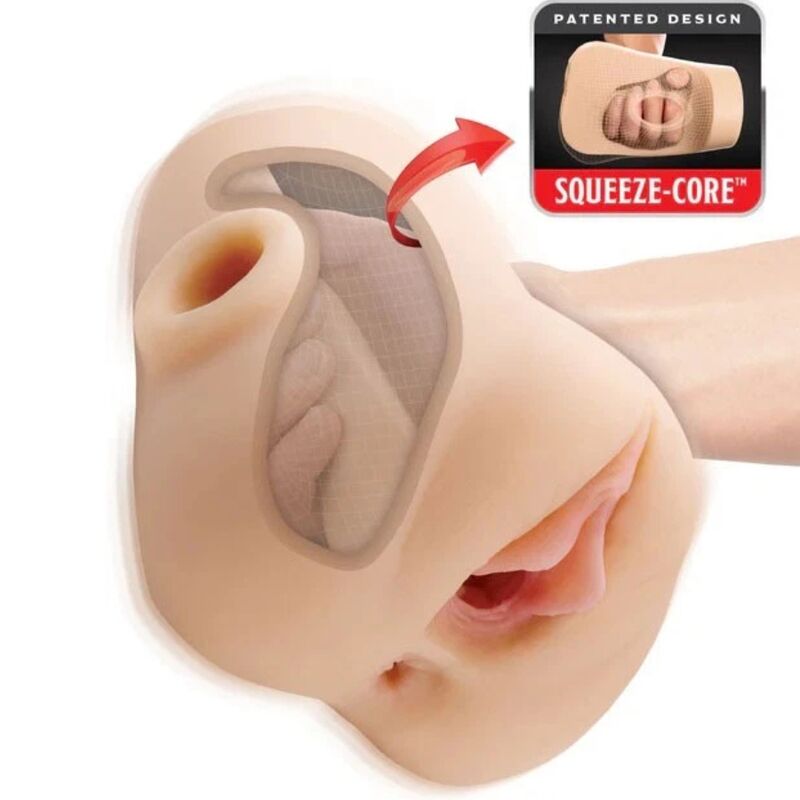 PDX PLUS - DOUBLE POUNDER VIBRATING SQUEEZE STROKER LIGHT 20.5 CM - Foto 1 PDX PLUS - DOUBLE POUNDER VIBRATING SQUEEZE STROKER LIGHT 20.5 CM - sexbliss - Foto 1