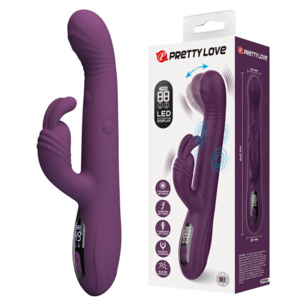 PRETTY LOVE - DEE MULTIFUNCTION RABBIT VIBRATOR OSCILLATING AND PERCUSSION PURPLE - sexbliss - Foto 1