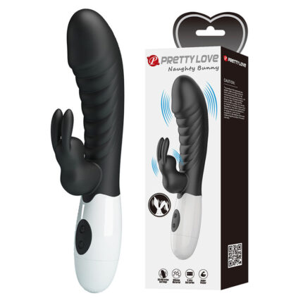PRETTY LOVE - NAUGHTY BUNNY 30 FUNCTION RABBIT VIBRATOR BLACK - sexbliss - Foto 1