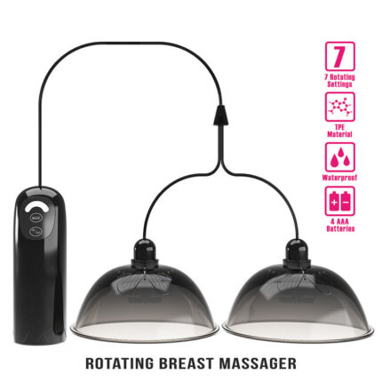 PRETTY LOVE - ROTATING NIPPLE SUCTION STIMULATOR BLACK - sexbliss - Foto 1