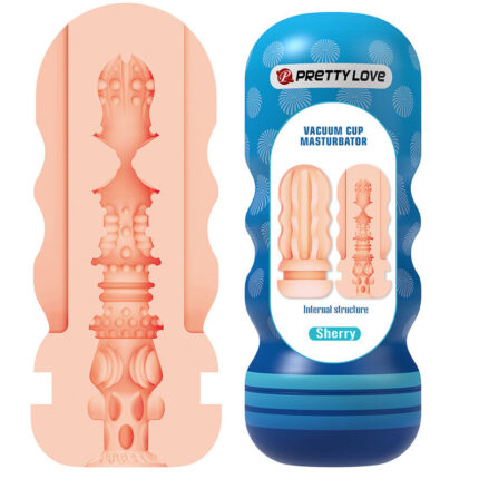 PRETTY LOVE - SHERRY VAGINA MASTURBATOR WITH SUCTION CUP AND INTERNAL TEXTURES - sexbliss - Foto 1