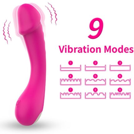 ARMONY - DILDO VIBRATOR G-SPOT SILICONE FUCHSIA - sexbliss - Foto 1