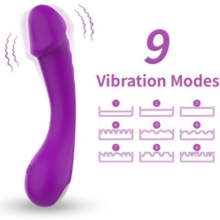 ARMONY - DILDO VIBRATOR G-SPOT SILICONE PURPLE - sexbliss - Foto 1