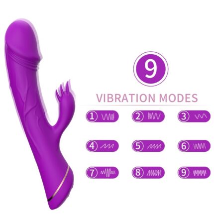 ARMONY - DILDO VIBRATOR RABBIT SILICONE PURPLE - sexbliss - Foto 1