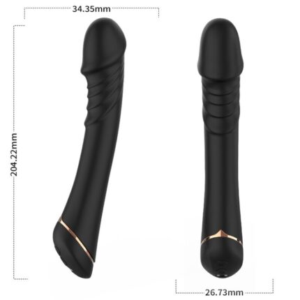 ARMONY - DILDO VIBRATOR SILICONE BLACK - sexbliss - Foto 1