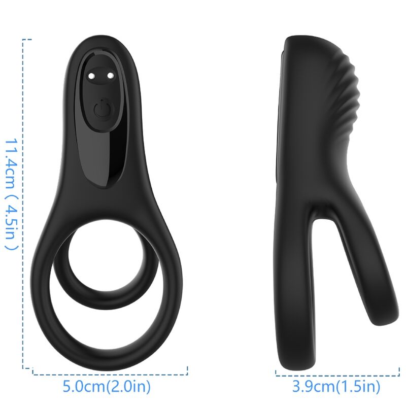 ARMONY - DOUBLE RING VIBRATOR BLACK - Foto 1 ARMONY - DOUBLE RING VIBRATOR BLACK - sexbliss - Foto 1