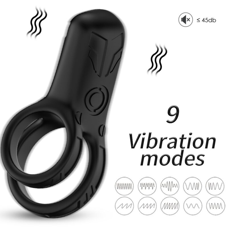 ARMONY - DOUBLE RING VIBRATOR BLACK - Foto 1 ARMONY - DOUBLE RING VIBRATOR BLACK - sexbliss - Foto 1