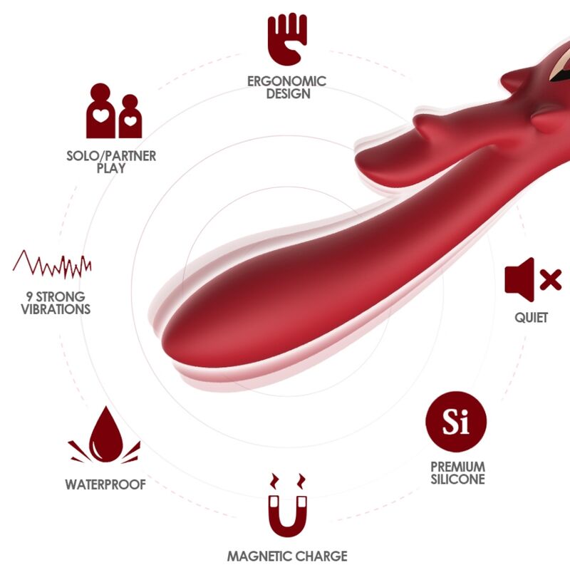 ARMONY - ELK VIBRATOR RABBIT CURVED RED - Foto 1 ARMONY - ELK VIBRATOR RABBIT CURVED RED - sexbliss - Foto 1