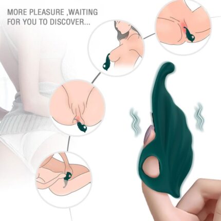 ARMONY - FINGER STIMULATOR & VIBRATOR GREEN - sexbliss - Foto 1