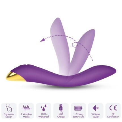 ARMONY - FLAMINGO VIBRATOR MULTIPOSITION PURPLE - sexbliss - Foto 1