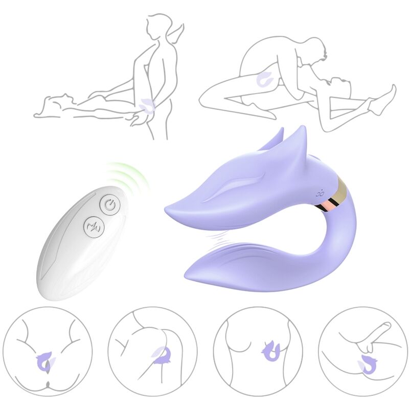 ARMONY - FOX VIBRATOR FOR COUPLES REMOTE CONTROL PURPLE - Foto 1 ARMONY - FOX VIBRATOR FOR COUPLES REMOTE CONTROL PURPLE - sexbliss - Foto 1
