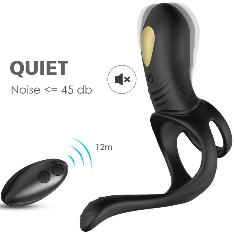 ARMONY - JOY JUMPER RING VIBRATOR FOR COUPLES & ANAL PLUG REMOTE CONTROL BLACK - Foto 1 ARMONY - JOY JUMPER RING VIBRATOR FOR COUPLES & ANAL PLUG REMOTE CONTROL BLACK - sexbliss - Foto 1