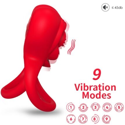 ARMONY - RING VIBRATOR HEART RED - sexbliss - Foto 1