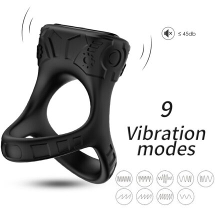 ARMONY - RING VIBRATOR & MULTIPOSITION BLACK - sexbliss - Foto 1