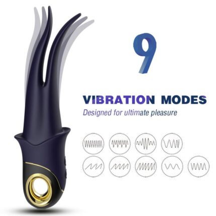 ARMONY - SHADOW VIBRATOR DOUBLE-HEAD TEASING BLUE - sexbliss - Foto 1