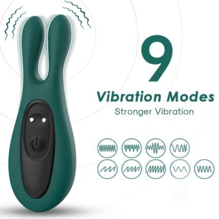 ARMONY - STIMULATOR & VIBRATOR RABBIT GREEN - sexbliss - Foto 1