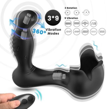 ARMONY - SURROUND VIBRATOR ANAL & STIMULATOR TESTICULOS REMOTE CONTROL BLACK - sexbliss - Foto 1