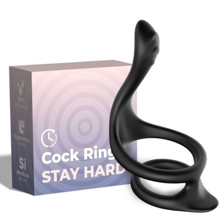 ARMONY - TAIL DOUBLE ANAL RING BLACK - sexbliss - Foto 1