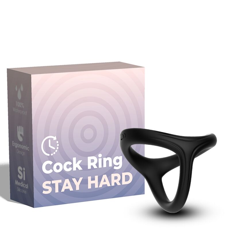 ARMONY - TRESOR DOUBLE SILICONE RING BLACK - Foto 1 ARMONY - TRESOR DOUBLE SILICONE RING BLACK - sexbliss - Foto 1