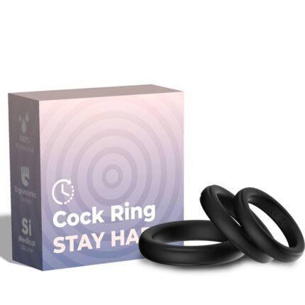 ARMONY - TRIPLE SILICONE RING BLACK - sexbliss - Foto 1