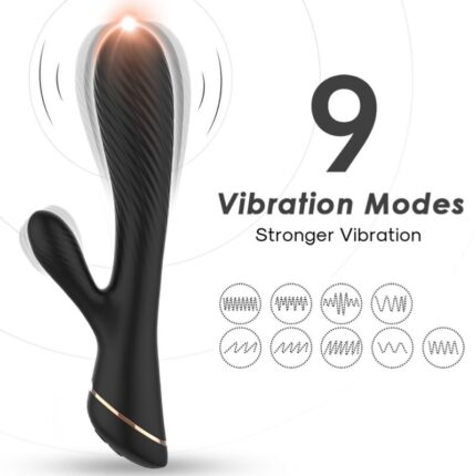 ARMONY - VIBRATOR RABBIT SILICONE BLACK - sexbliss - Foto 1