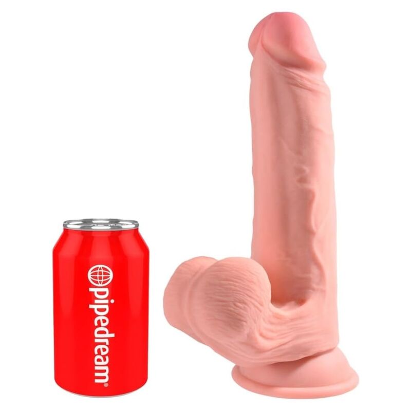 KING COCK PLUS - TRIPLE DENSITY REALISTIC DILDO WITH SWINGING TESTICLES 23 CM FLESH - Foto 1 KING COCK PLUS - TRIPLE DENSITY REALISTIC DILDO WITH SWINGING TESTICLES 23 CM FLESH - sexbliss - Foto 1
