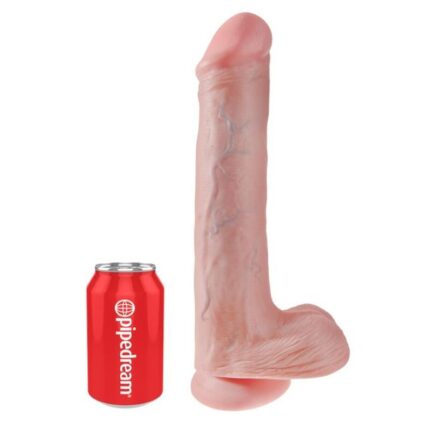 KING COCK - REALISTIC DILDO WITH TESTICLES AND SUCTION CUP 38 CM FLESH - sexbliss - Foto 1