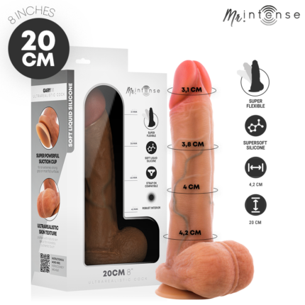 MR INTENSE - GARY M ULTRA-REALISTIC SILICONE COCK WITH TESTICLES 20 CM -Ø- 4.2 CM - sexbliss - Foto 1