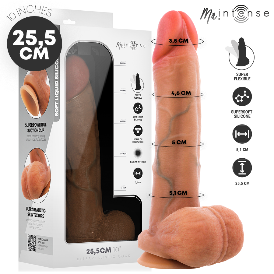 MR INTENSE - GARY XL ULTRA-REALISTIC SILICONE COCK WITH TESTICLES 25.5 CM -Ø- 5.1 CM - Foto 1 MR INTENSE - GARY XL ULTRA-REALISTIC SILICONE COCK WITH TESTICLES 25.5 CM -Ø- 5.1 CM - sexbliss - Foto 1
