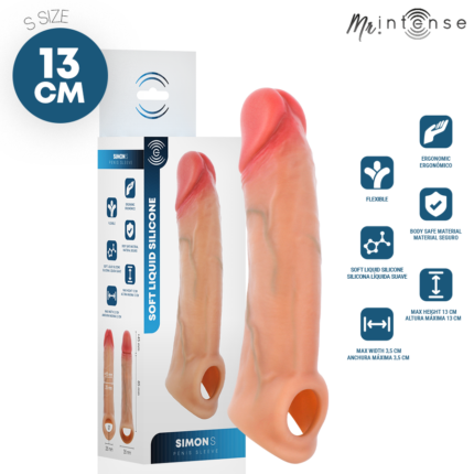 MR INTENSE - SIMON S SILICONE PENIS COVER 13 CM -Ø- 4 CM - sexbliss - Foto 1