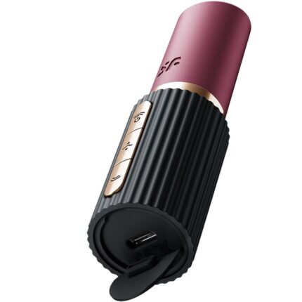 SATISFYER - DEEP KISS WAVE CLITORIS STIMULATOR GARNET / BLACK - sexbliss - Foto 1