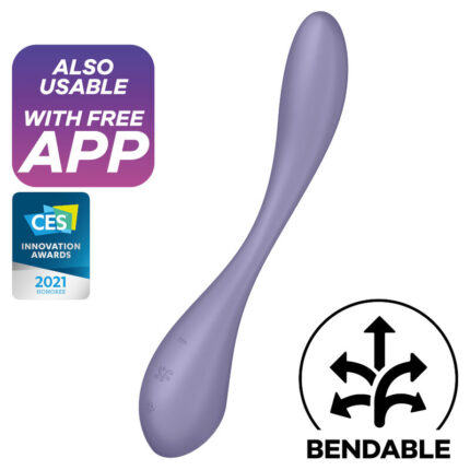 SATISFYER - G-SPOT FLEX 5 MULTI VIBRATOR LILAC - sexbliss - Foto 1