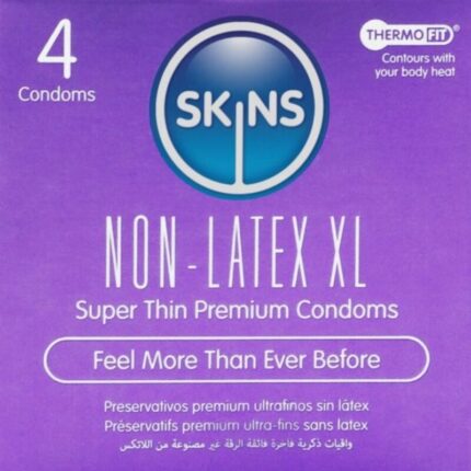 SKINS - LATEX-FREE CONDOMS XL PACK OF 4 - sexbliss - Foto 1