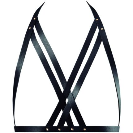 BIJOUX INDISCRETS - MAZE HALTER BRA HARNESS BLACK - sexbliss - Foto 1