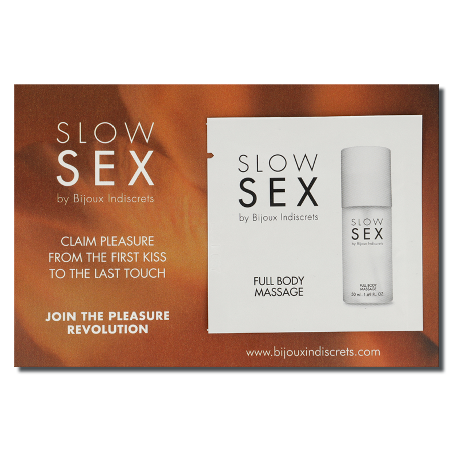 BIJOUX INDISCRETS - SLOW SEX FULL BODY MASSAGE MASSAGE GEL 2 ML - Foto 1 BIJOUX INDISCRETS - SLOW SEX FULL BODY MASSAGE MASSAGE GEL 2 ML - sexbliss - Foto 1