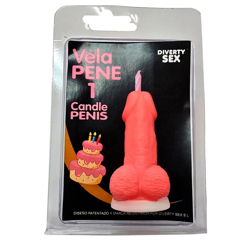 DIABLO PICANTE - PENIS CANDLE IN THE SHAPE OF THE NUMBER 1 PINK COLOR - Foto 1 DIABLO PICANTE - PENIS CANDLE IN THE SHAPE OF THE NUMBER 1 PINK COLOR - sexbliss - Foto 1