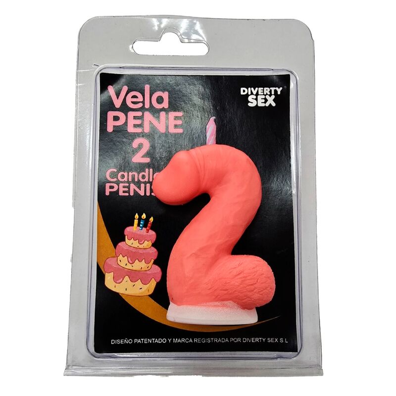 DIABLO PICANTE - PENIS CANDLE IN THE SHAPE OF THE NUMBER 2 PINK COLOR - Foto 1 DIABLO PICANTE - PENIS CANDLE IN THE SHAPE OF THE NUMBER 2 PINK COLOR - sexbliss - Foto 1