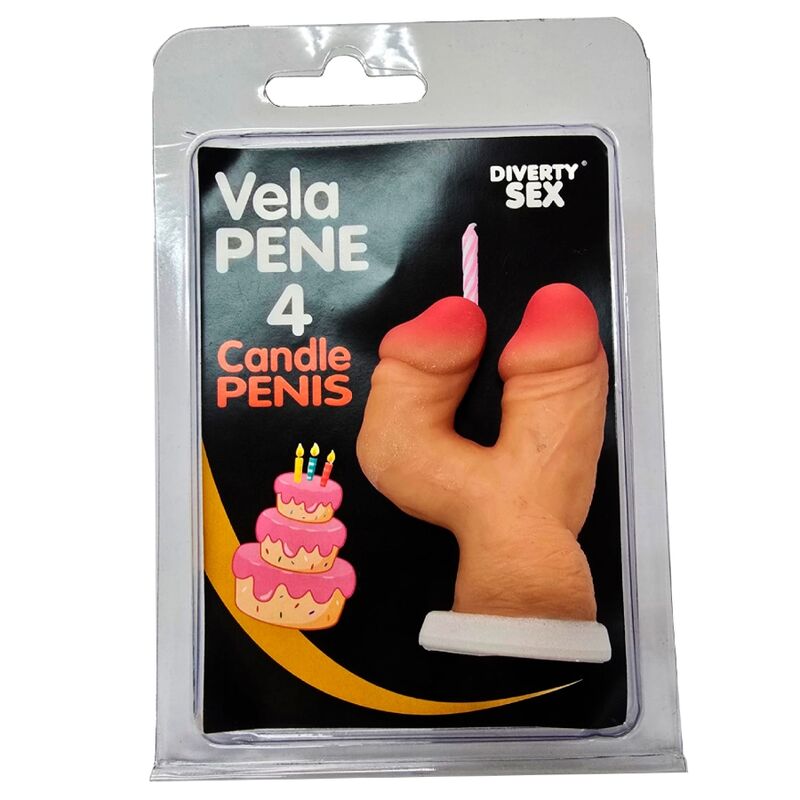 DIABLO PICANTE - PENIS CANDLE IN THE SHAPE OF THE NUMBER 4 FLESH COLOR - Foto 1 DIABLO PICANTE - PENIS CANDLE IN THE SHAPE OF THE NUMBER 4 FLESH COLOR - sexbliss - Foto 1